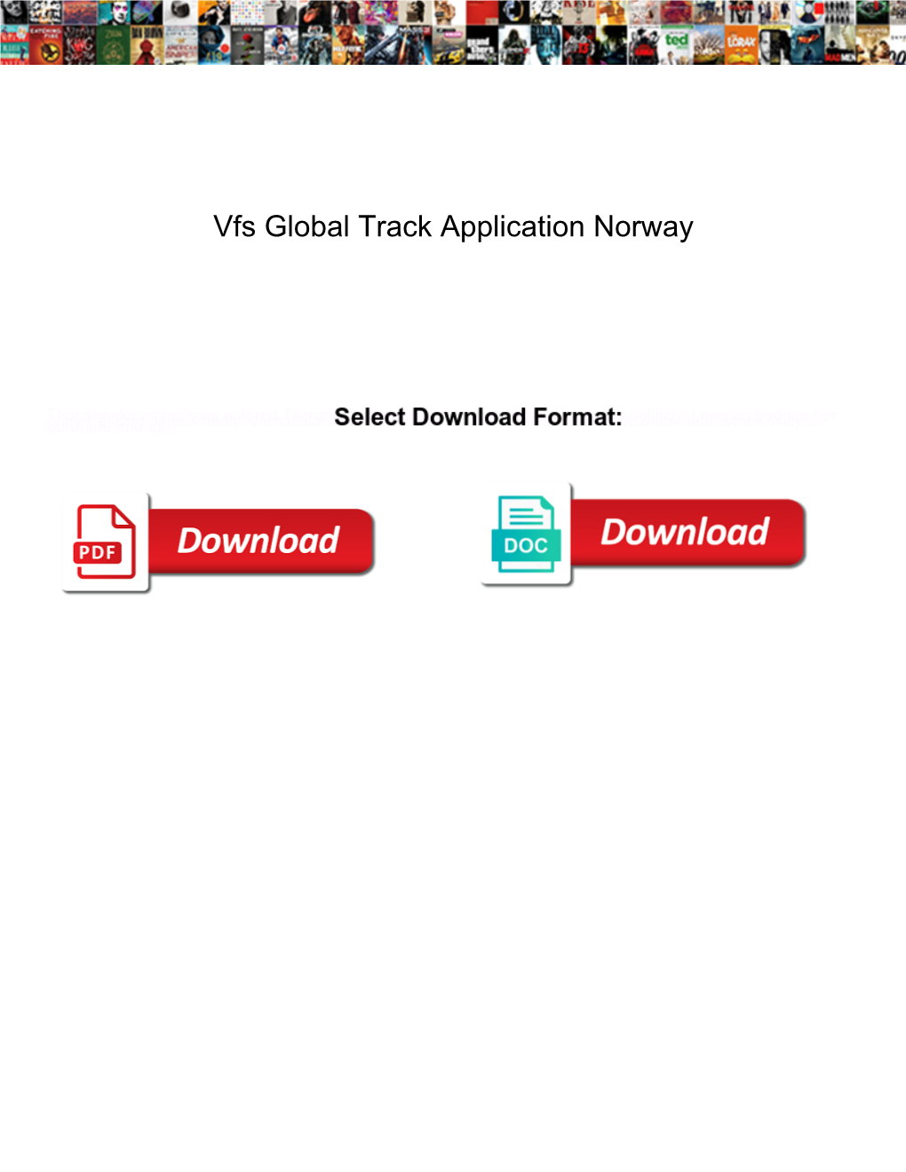 Vfs Global Track Application Norway