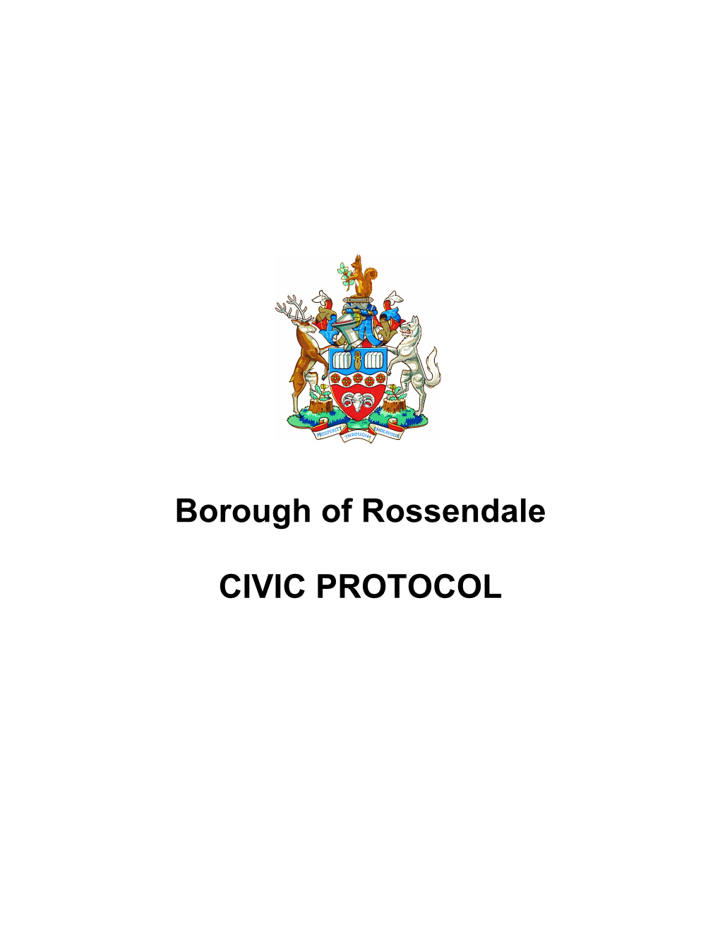 Borough of Rossendale CIVIC PROTOCOL