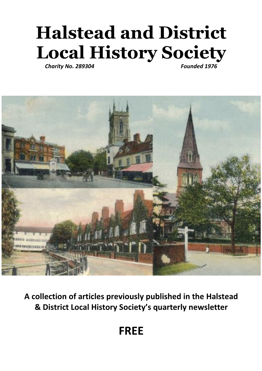 Halstead and District Local History Society Charity No