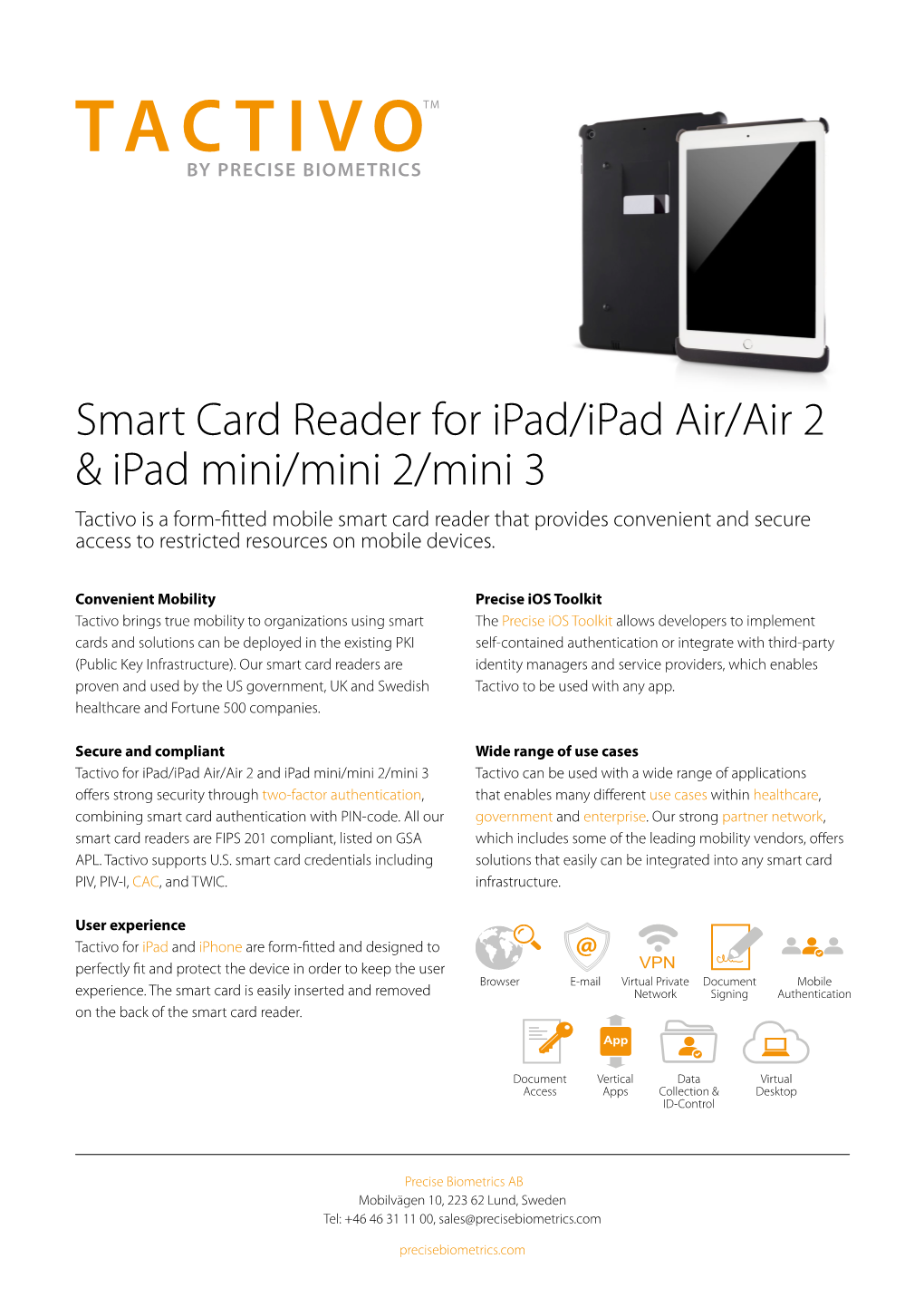 Smart Card Reader for Ipad/Ipad Air/Air 2 & Ipad