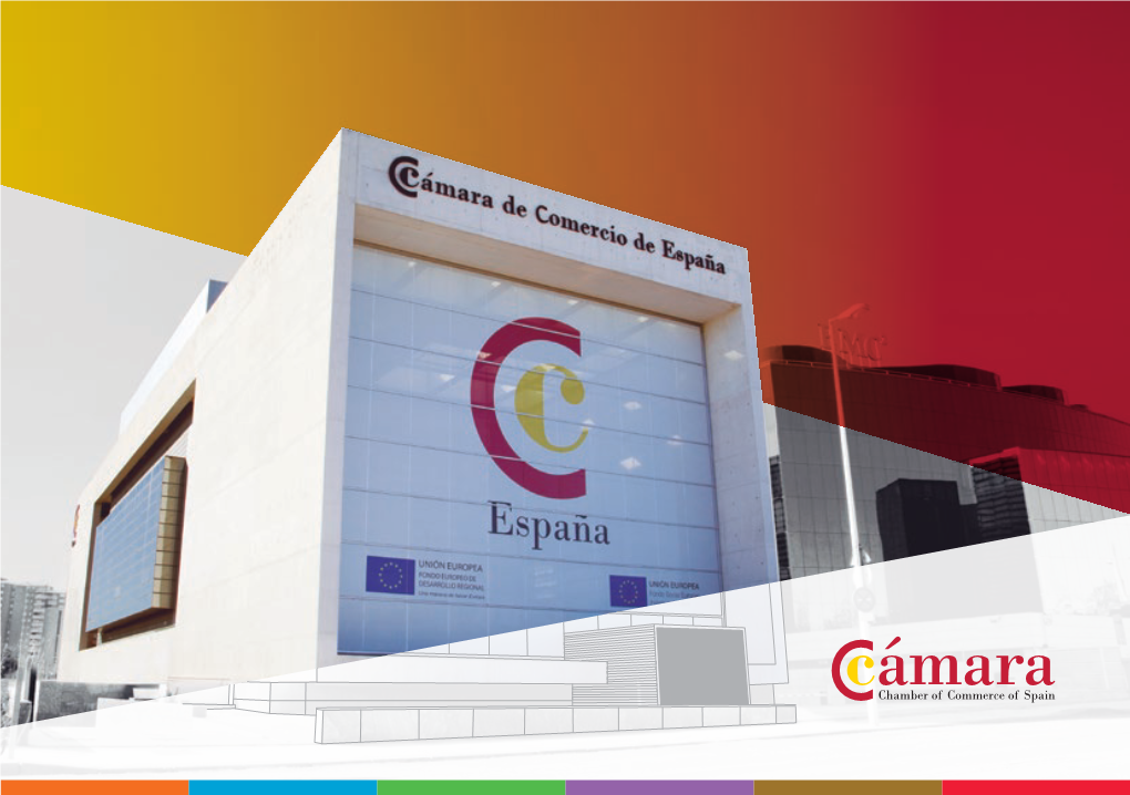 THE CHAMBER of COMMERCE in FIGURES 4 the Chamber of Commerce of Spain Was Established in November 2014