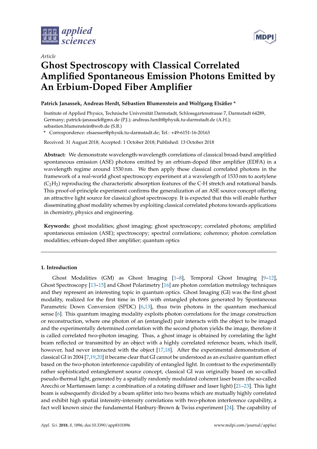 Ghost Spectroscopy with Classical Correlated Amplified Spontaneous