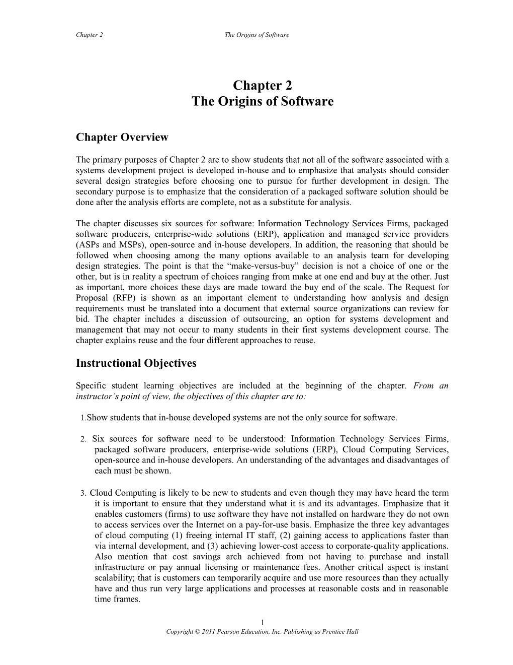 Chapter 2 the Origins of Software