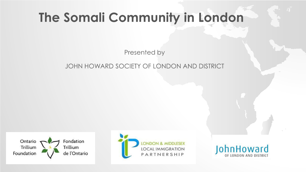 The Somali Community in London