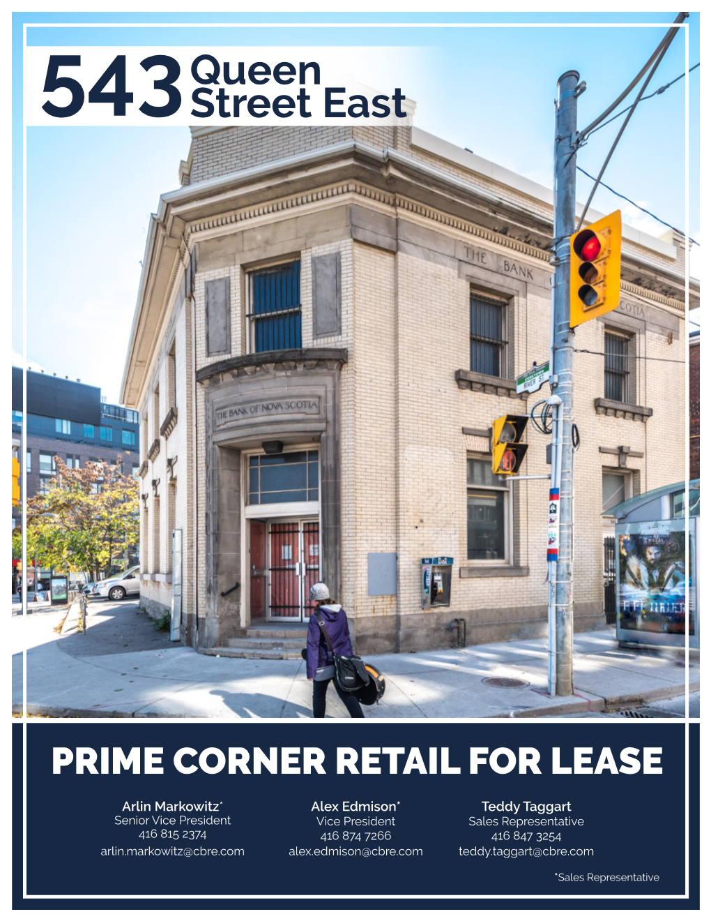 Queen Street East Immediate $17.55 Per Sq.Ft