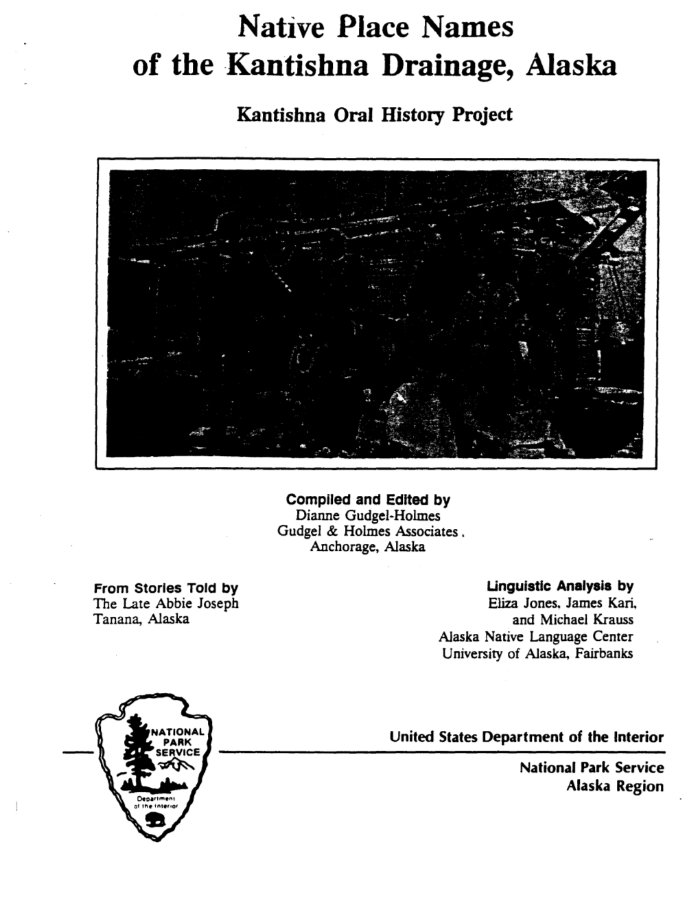 Native Place Names of the -Kantishna Drainage, Alaska