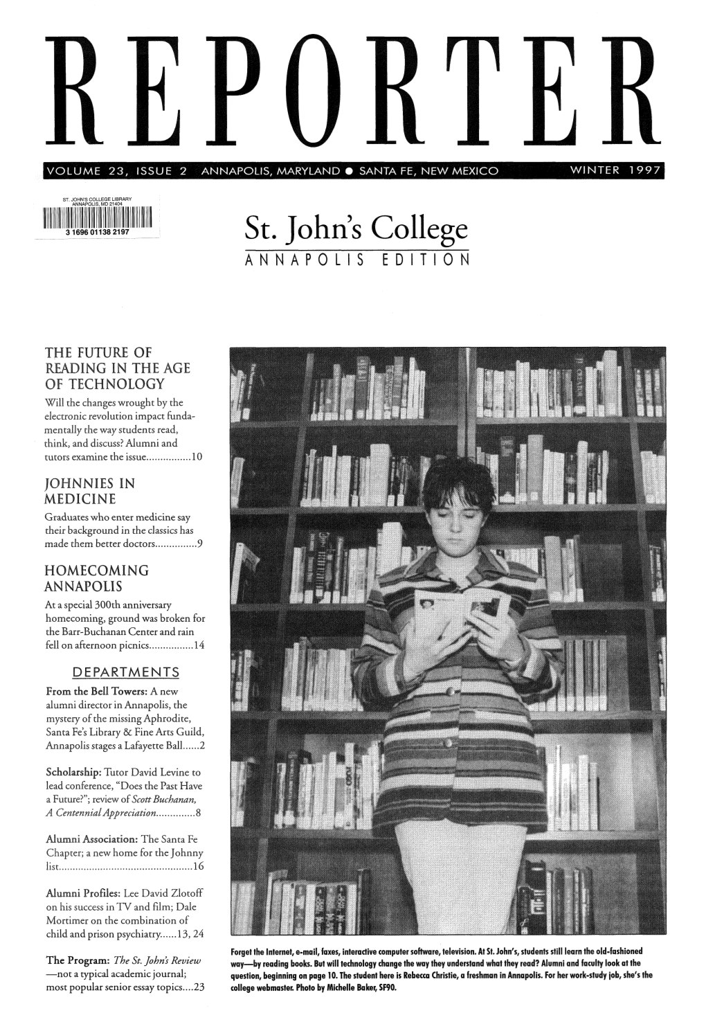 ST. JOHN's COLLEGE LIBRARY 11111111111111111~Nm11imr11m1111111111111111 31696 01138 2197 St