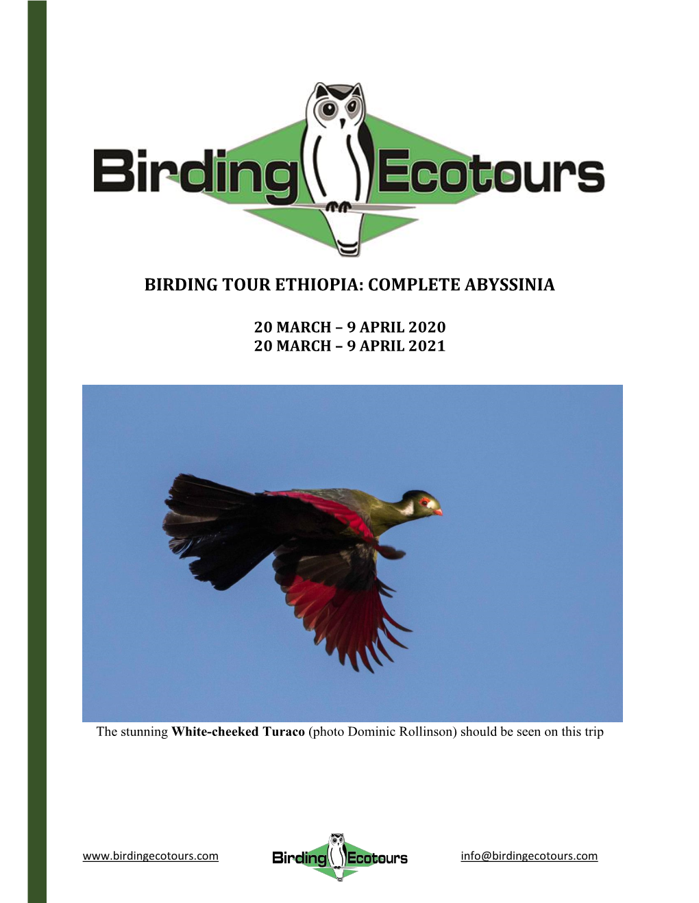 Birding Tour Ethiopia: Complete Abyssinia