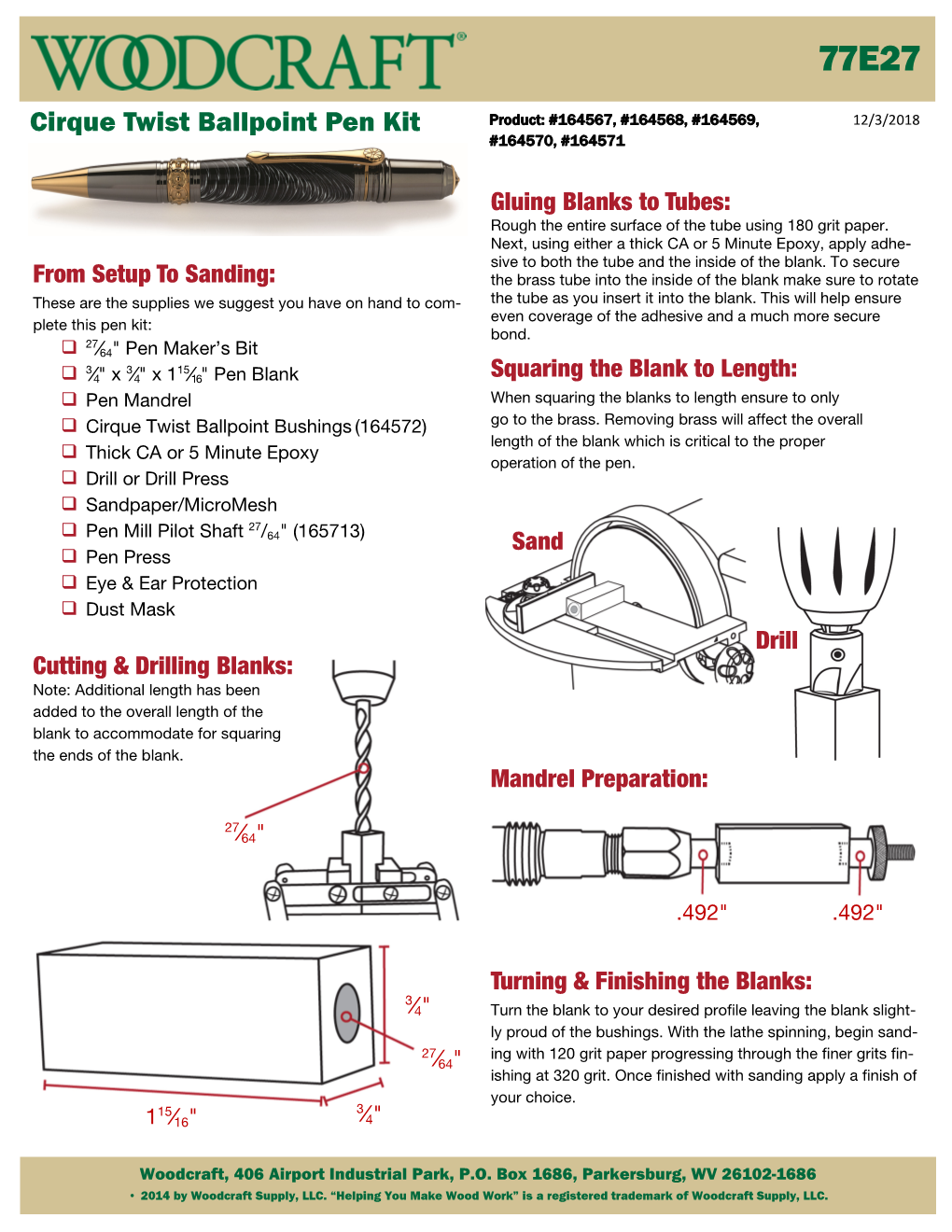 77E27 Cirque Twist Ballpoint Pen Kit Instructions.Pub