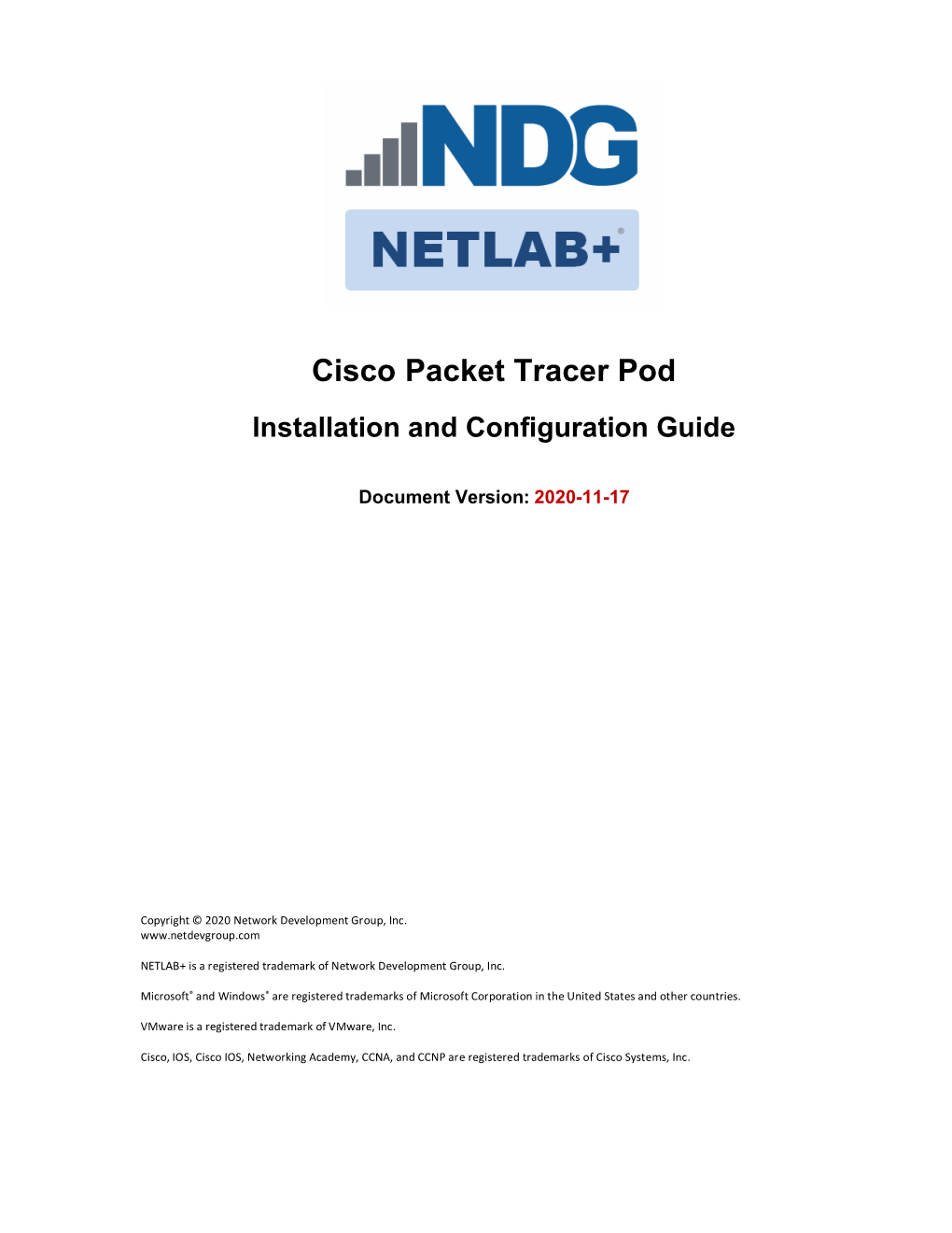 Cisco Packet Tracer Pod