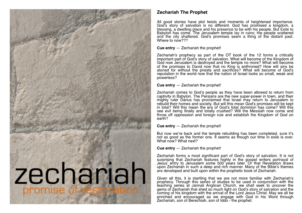 Zechariah Studies JAC.Pages