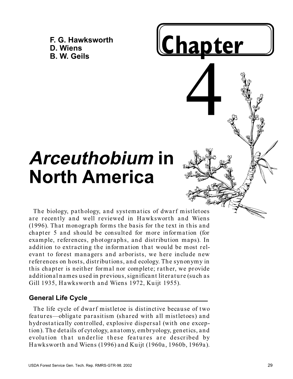 Chapter Arceuthobium in North America FG