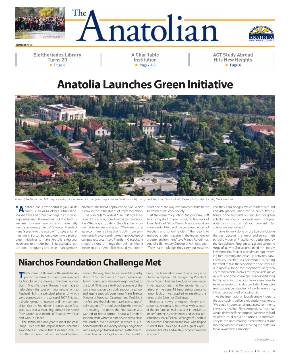 Anatolia Launches Green Initiative