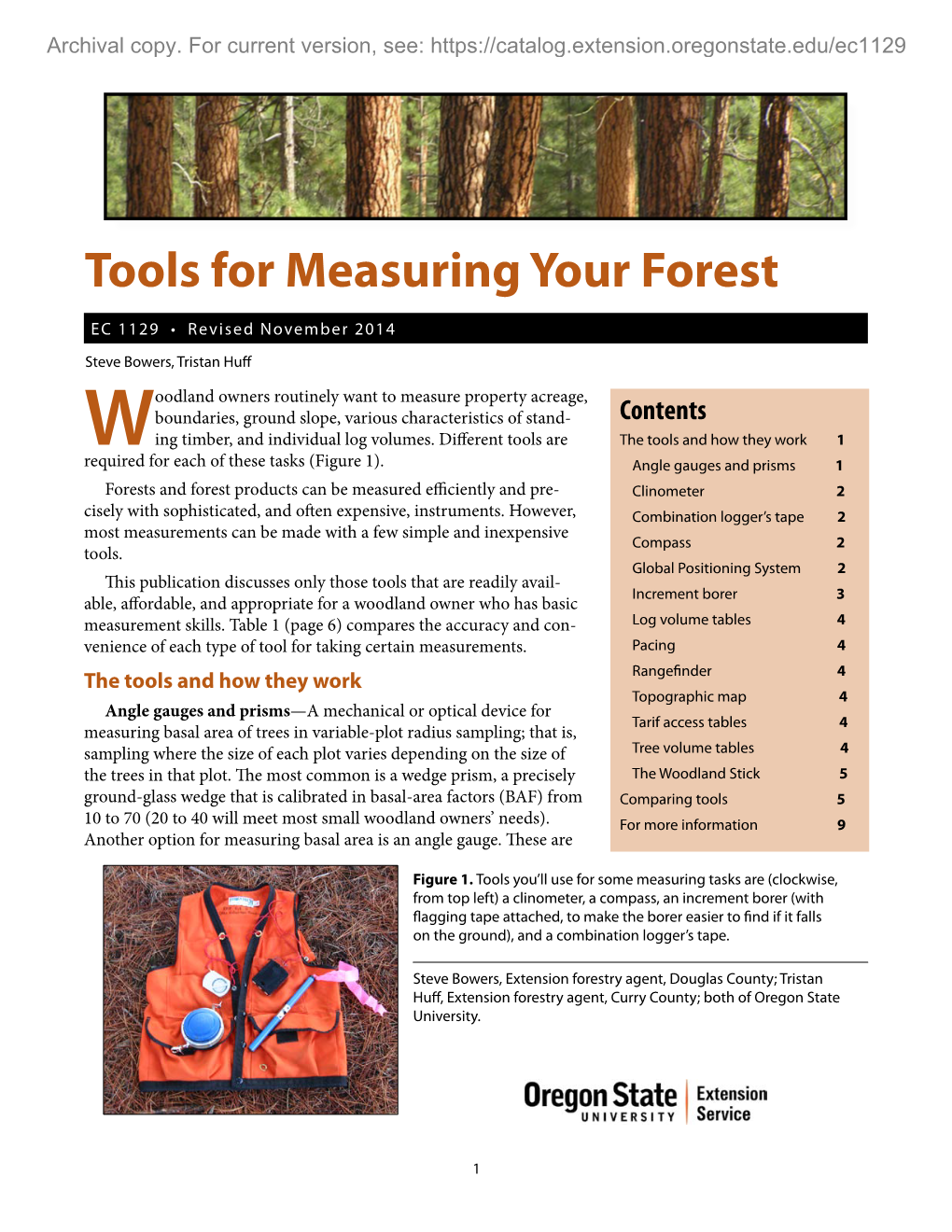 Tools for Measuring Your Forest