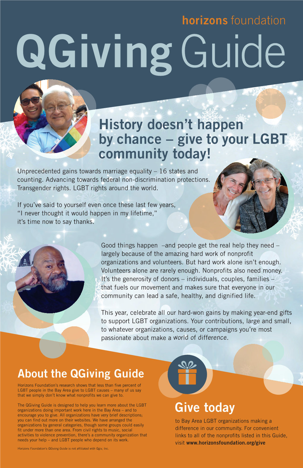 History Doesn't Happen by Chance – Give to Your LGBT Community Today!