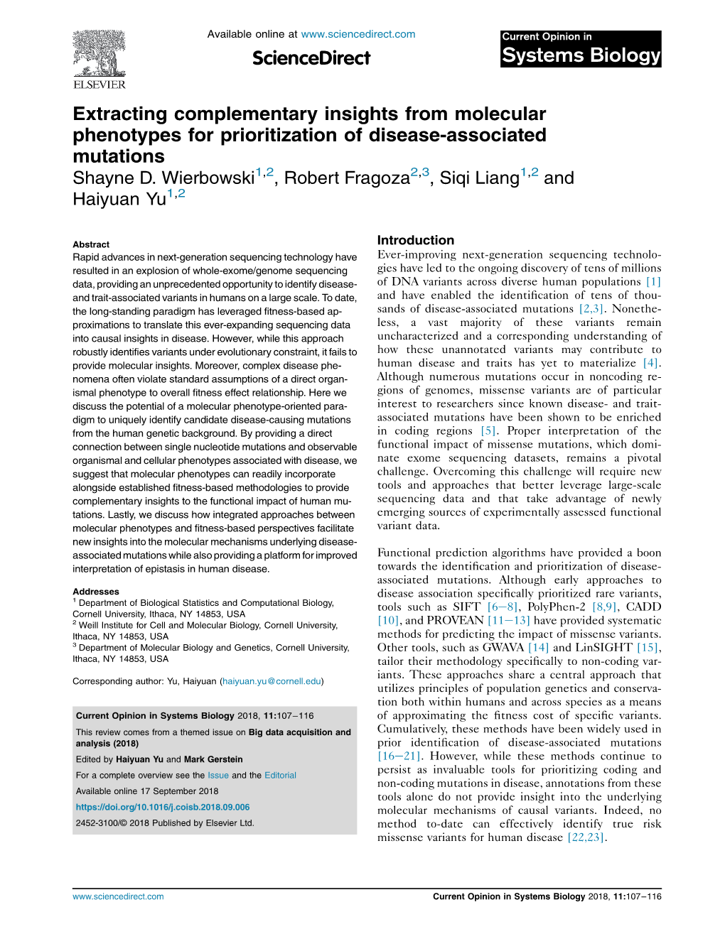 Extracting Complementary Insights from Molecular Phenotypes for Prioritization of Disease-Associated Mutations Shayne D