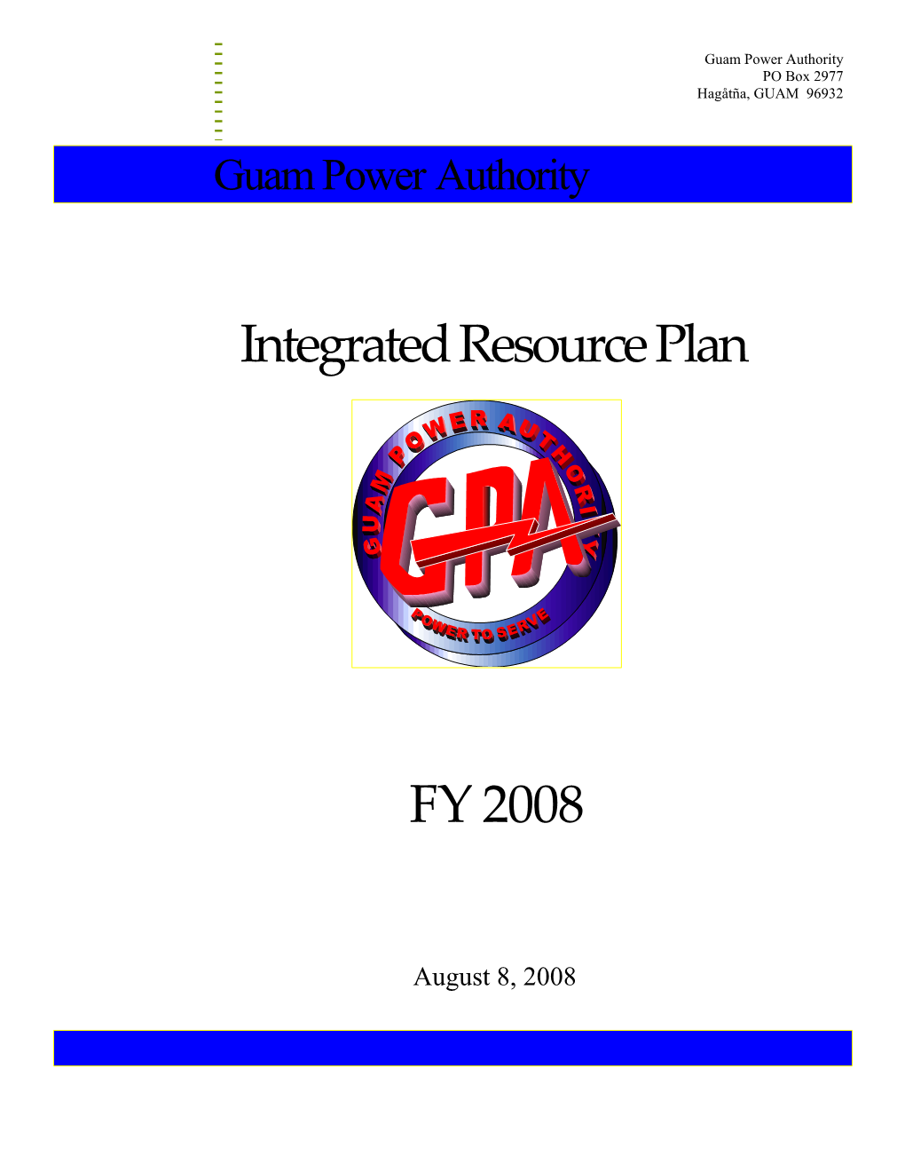 Guam Power Authority Integrated Resource Plan