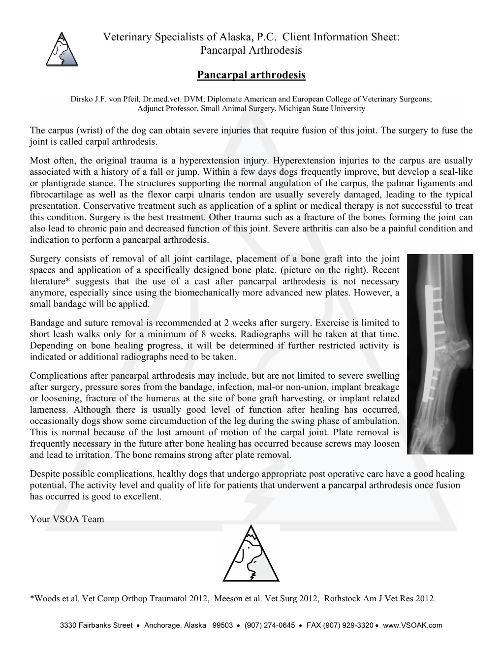 Pancarpal Arthrodesis