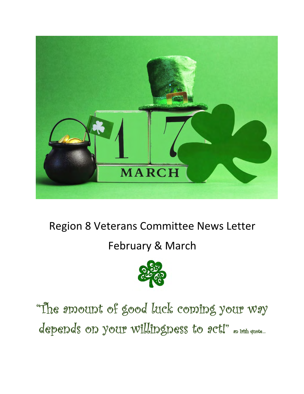March Veteran's Newsletter