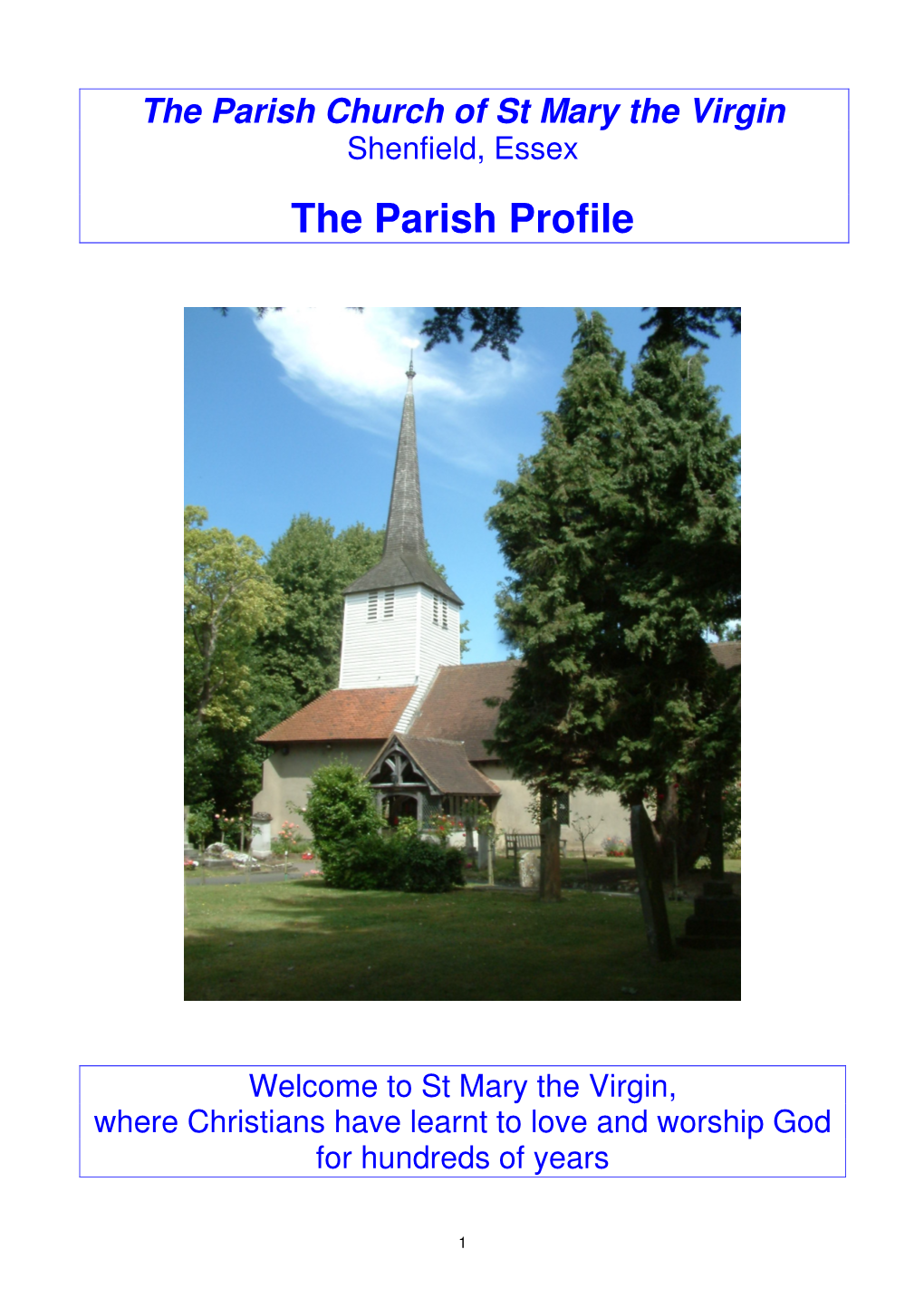 The Parish Profile