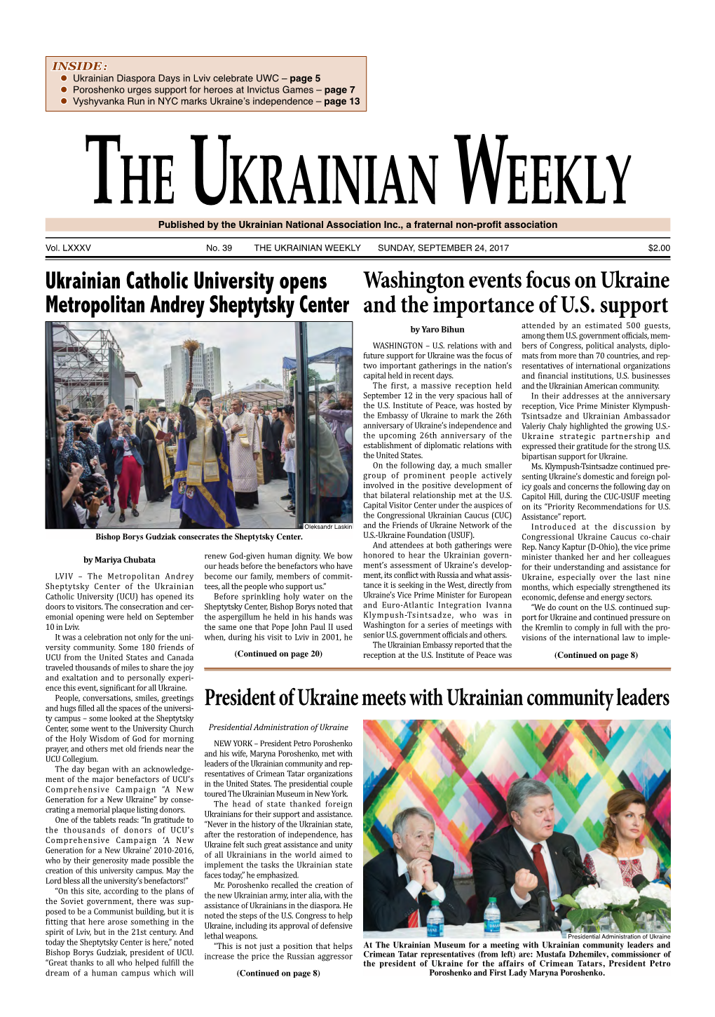 The Ukrainian Weekly, 2017