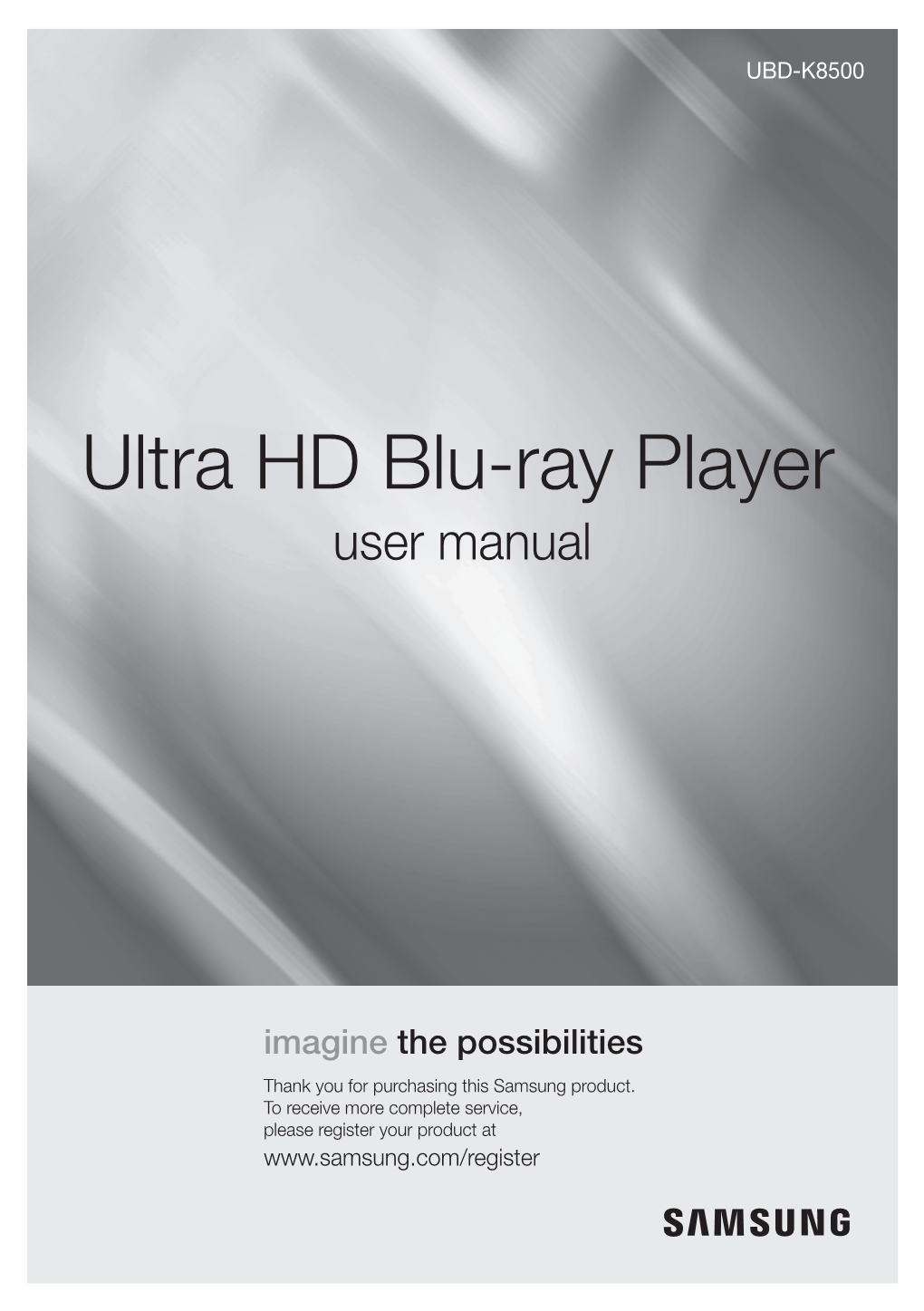 Ultra HD Blu-Ray Player User Manual