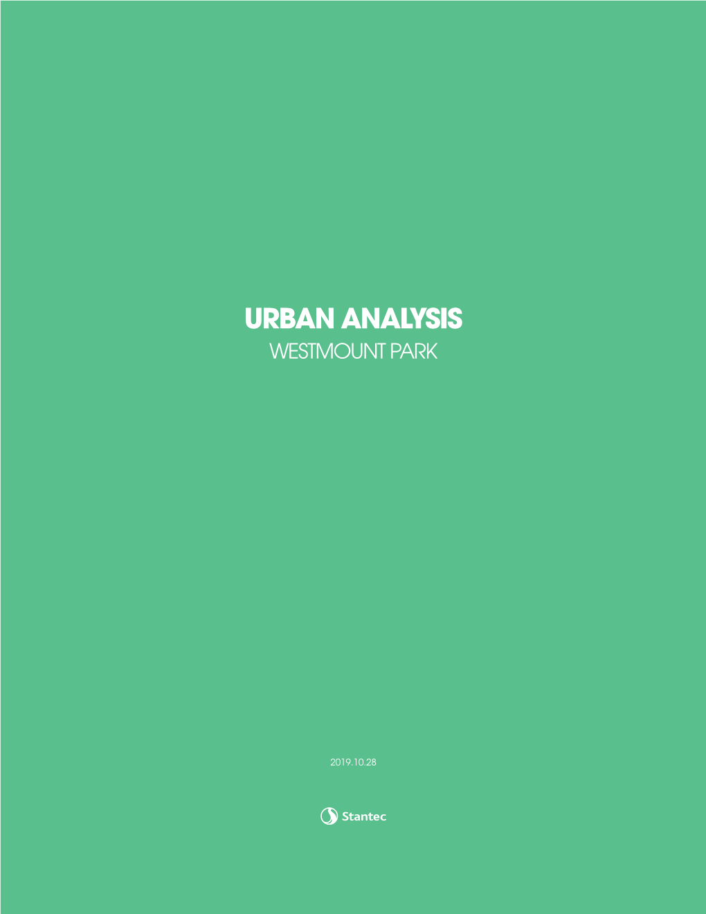 Urban Analysis of Westmount Park