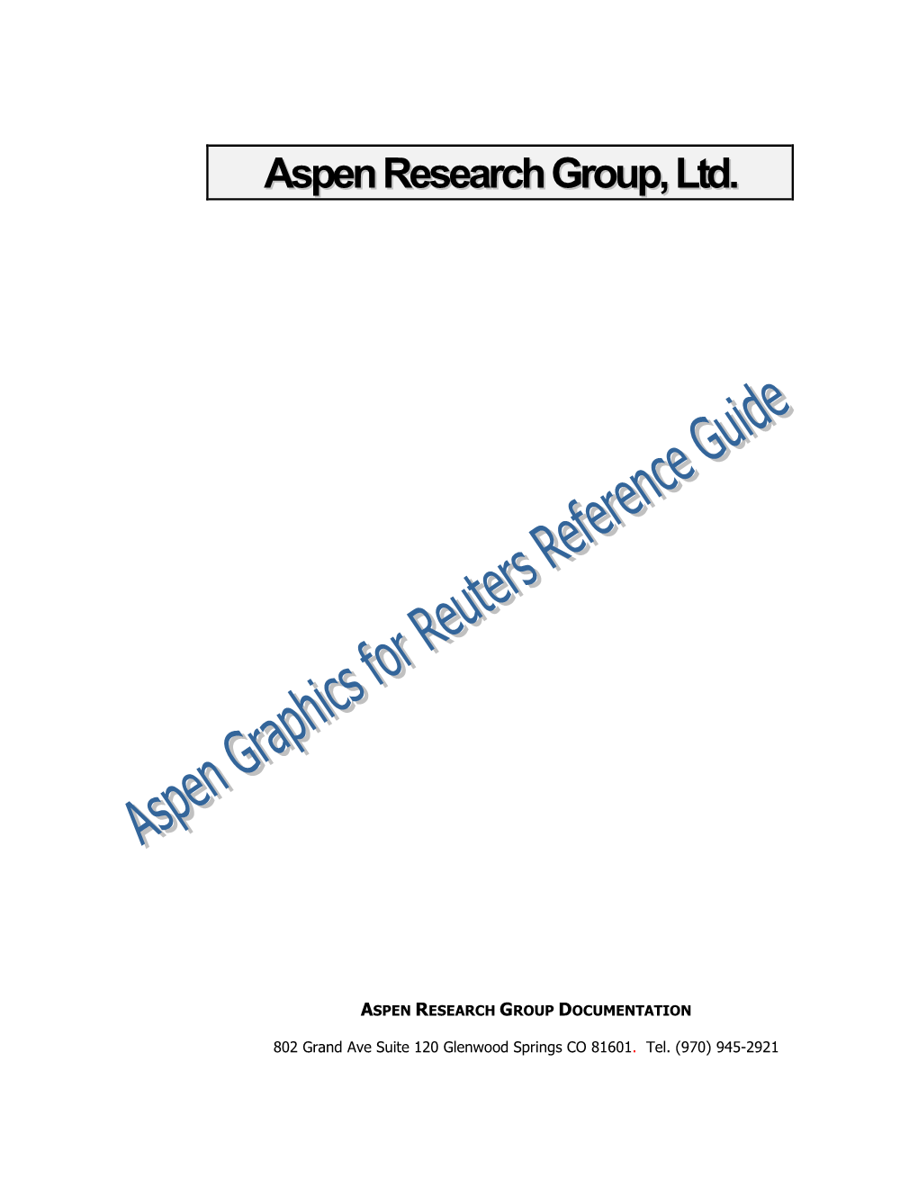 Aspen Graphics for Reuters Reference Guide