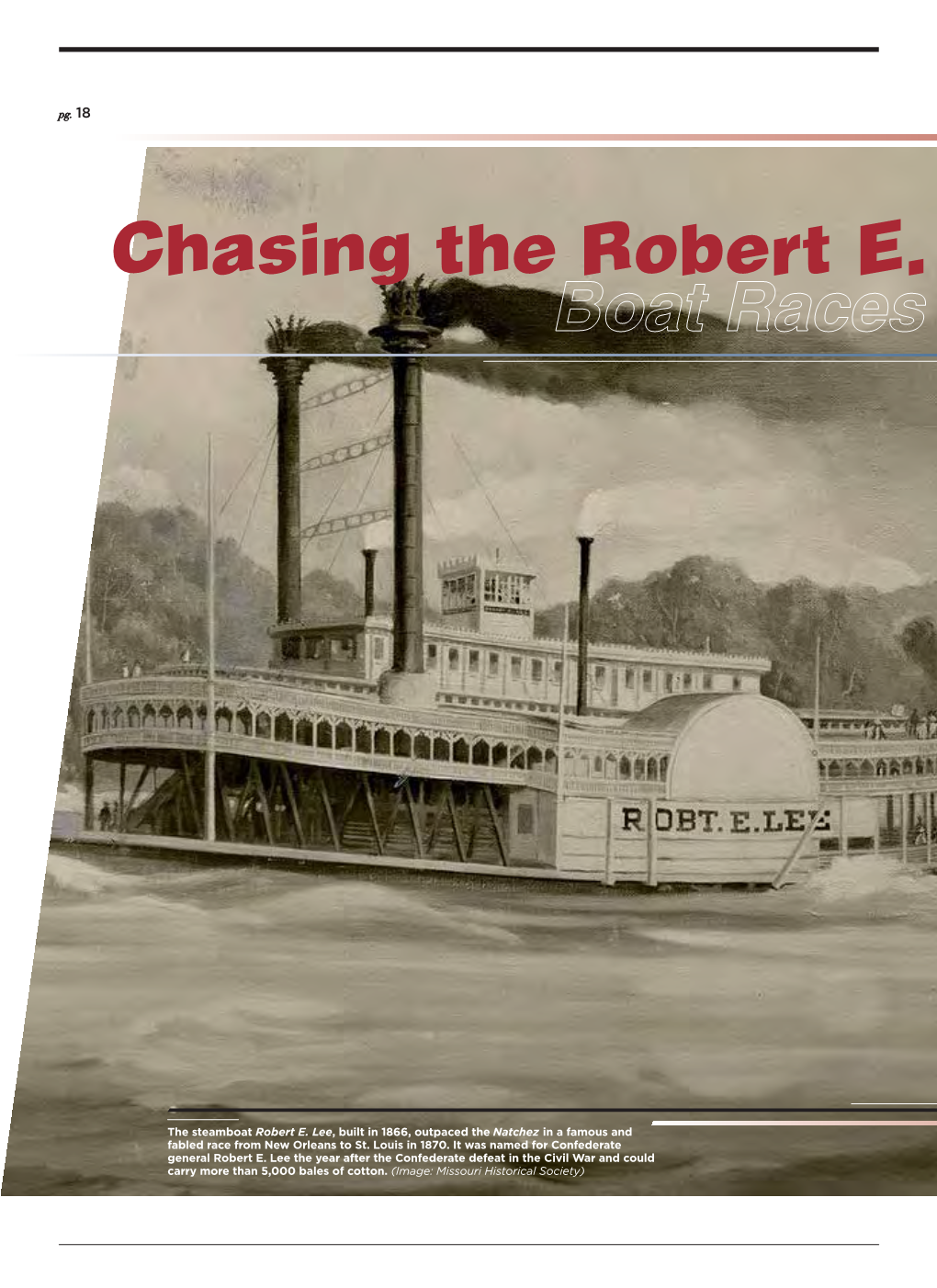 Chasing the Robert E. Lee: Boat Races on the Mississippi River
