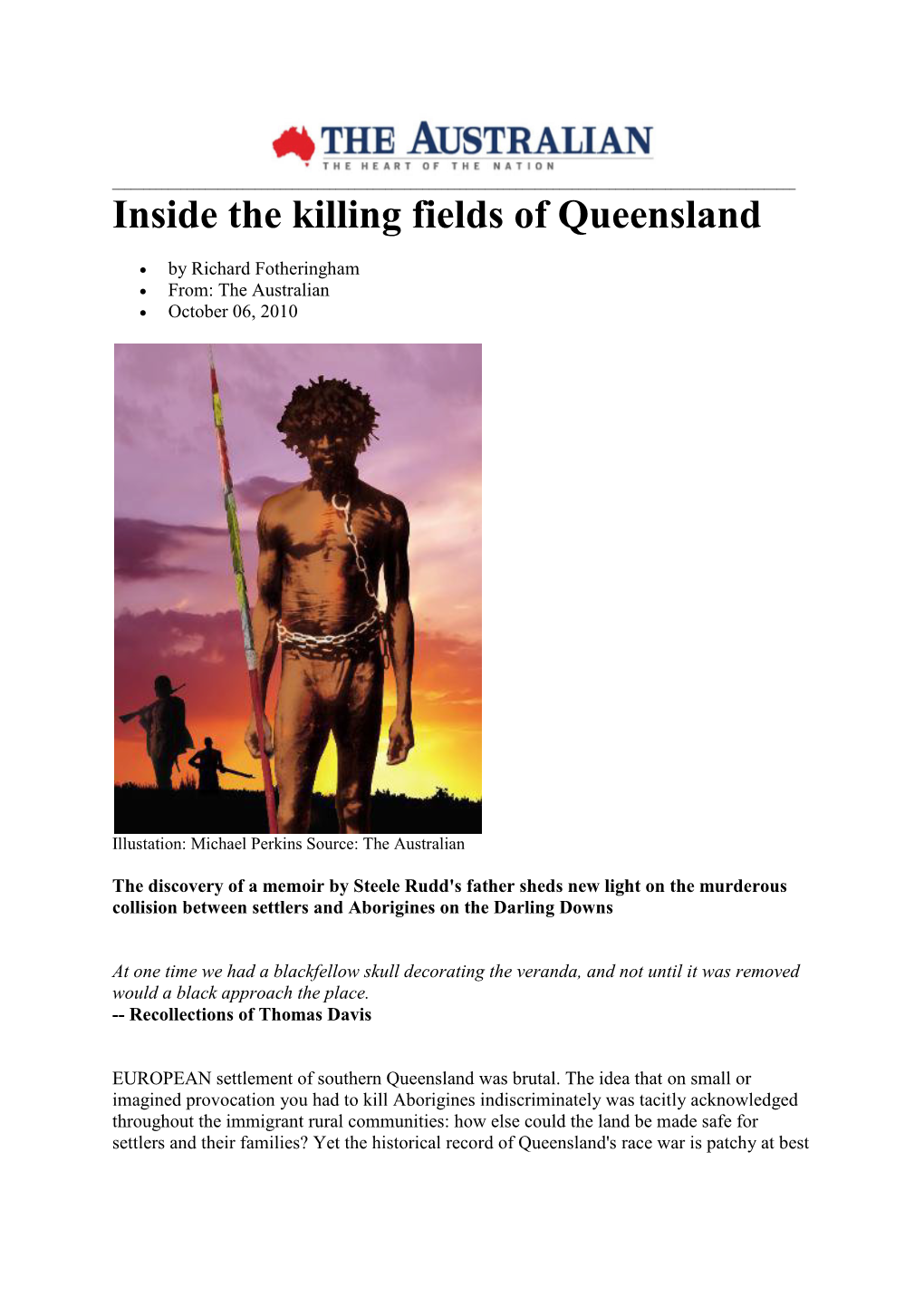 Inside the Killing Fields of Queensland