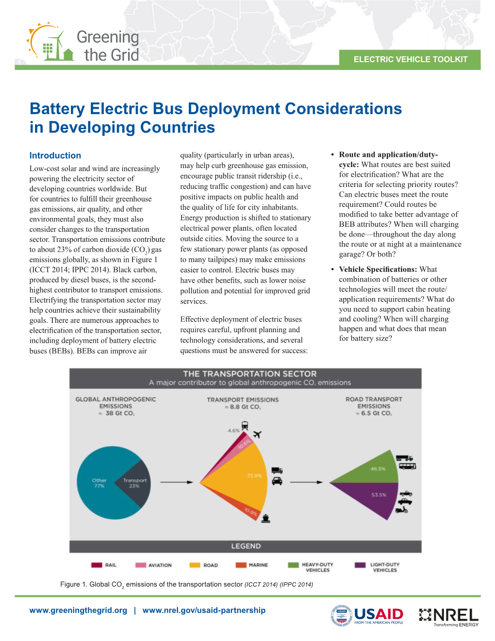 Battery Electric Bus Deployment Considerations in Developing Countries