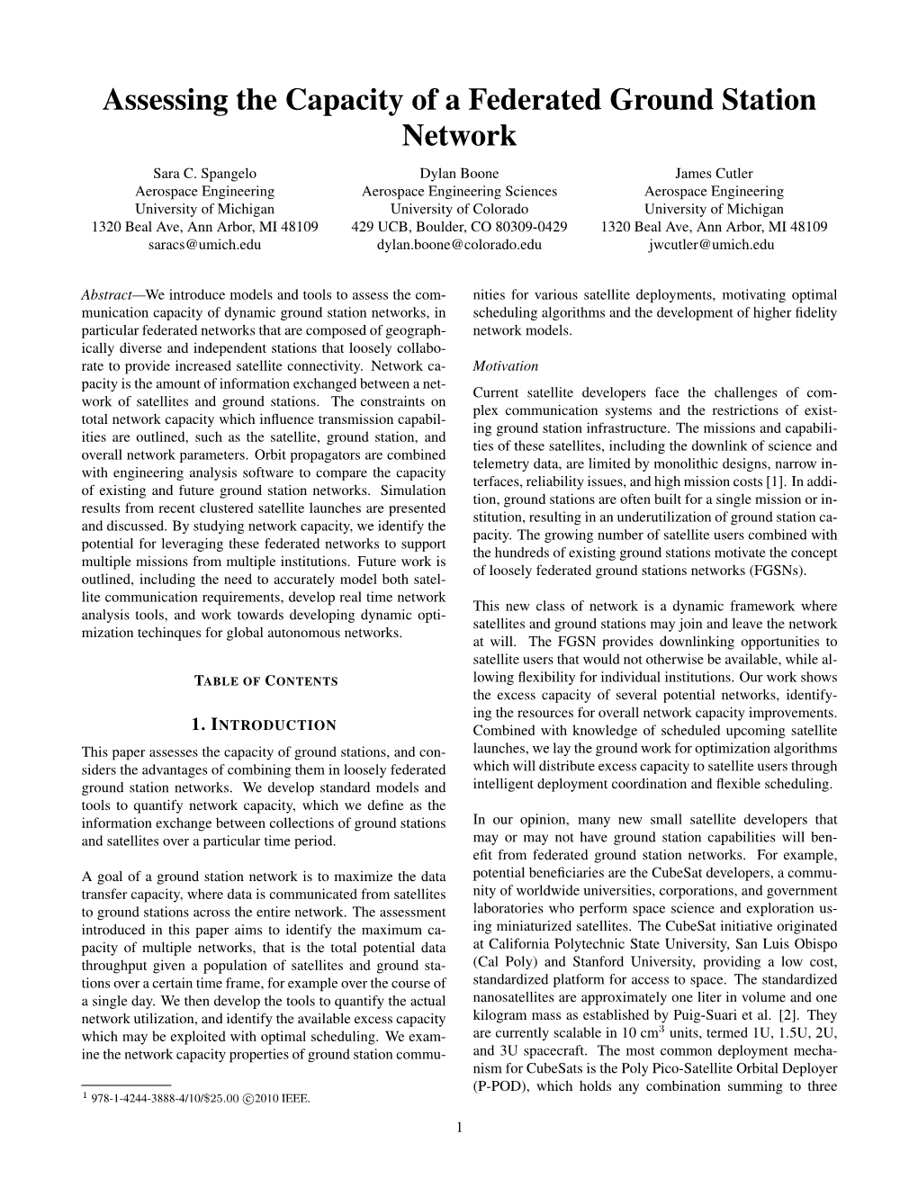 Assessing the Capacity of a Federated Ground Station Network Sara C