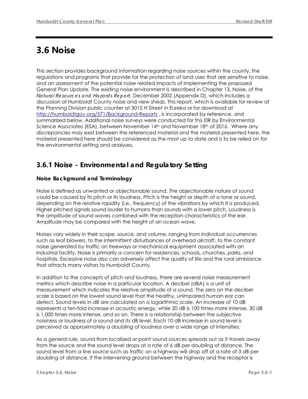 Section 3.6 Noise Revised DEIR (PDF)