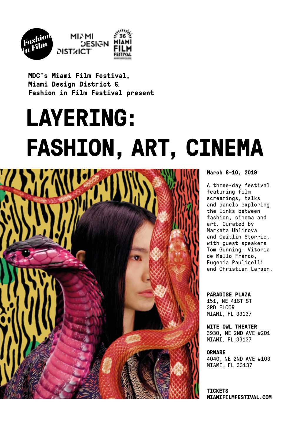 Layering: Fashion, a R T, Cinema
