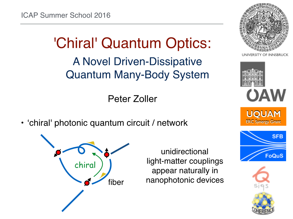 Chiral Quantum Optics
