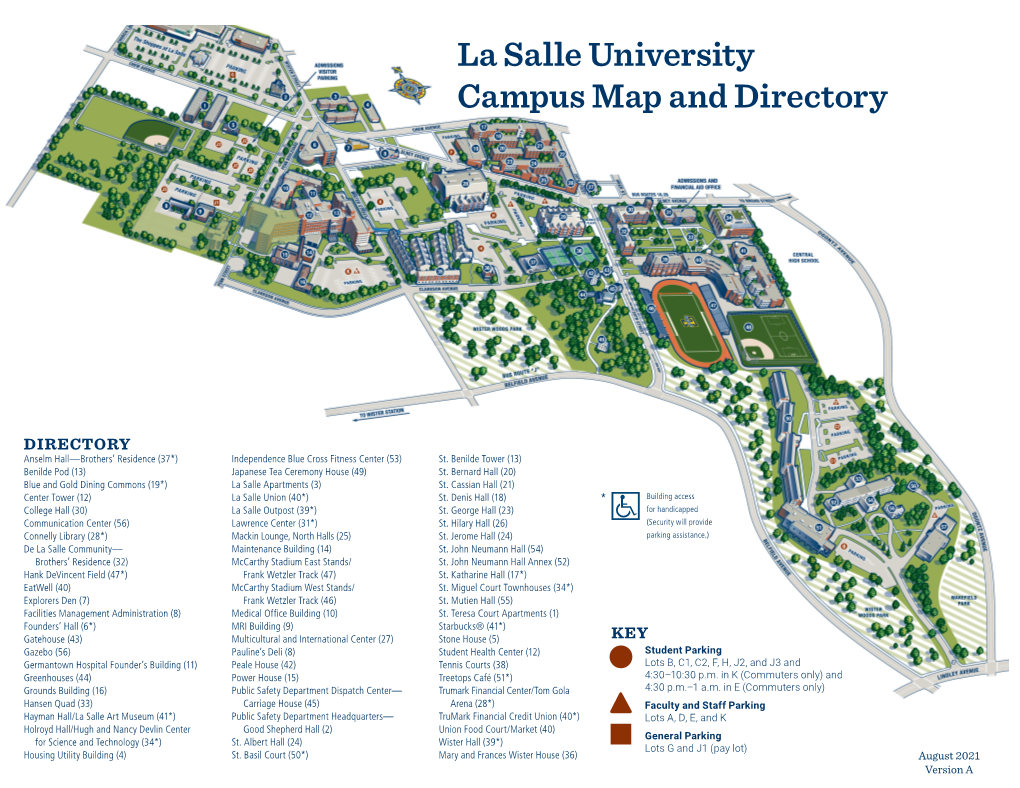 La Salle University Campus Map and Directory