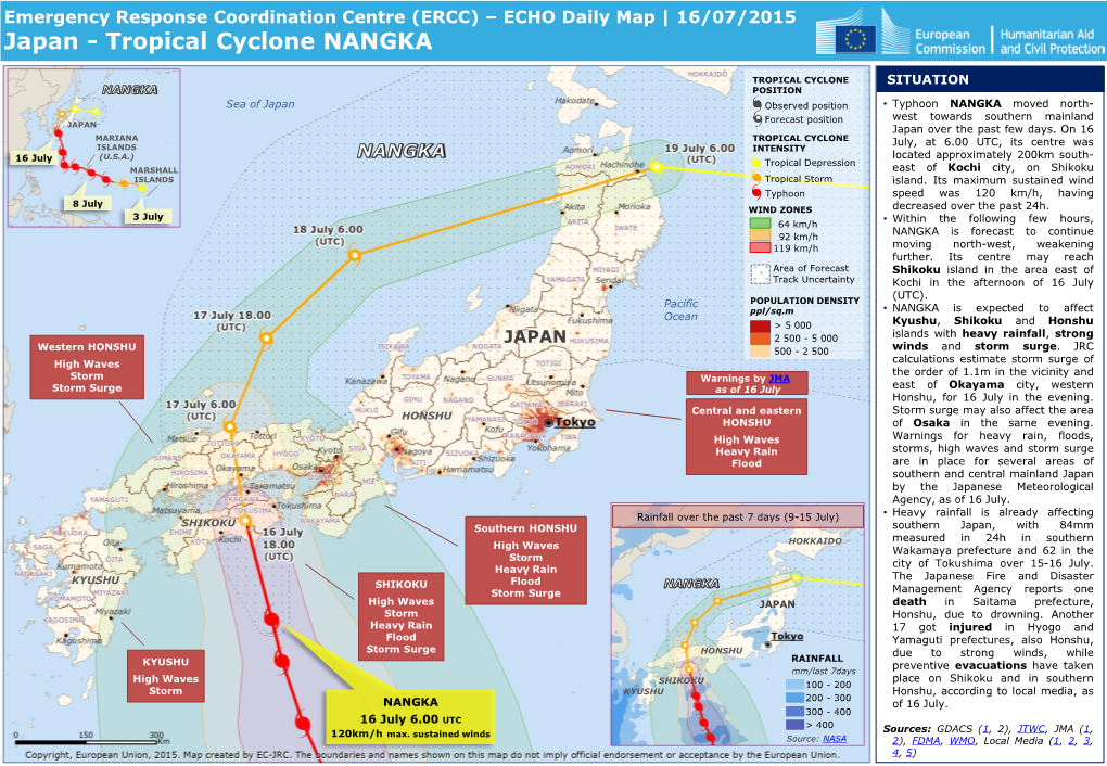 Japan - Tropical Cyclone NANGKA