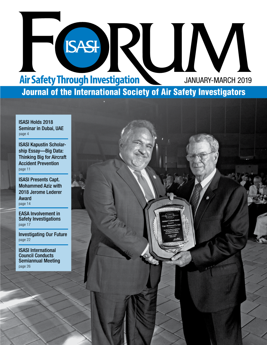 MARCH 2019 Journal of the International Society of Air Safety Investigators