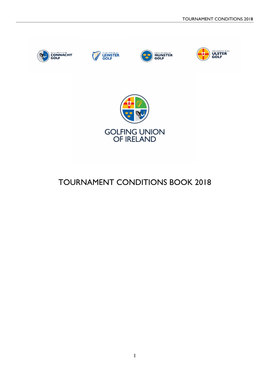 Tournament Conditions Book 2018