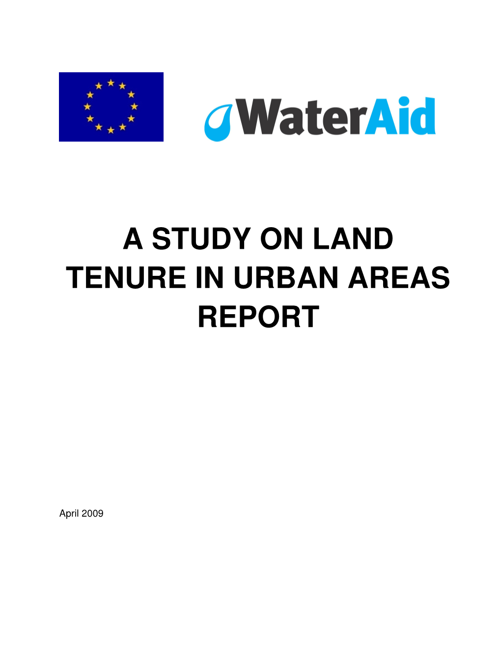A Study on Land Tenure in Urban Areas Report