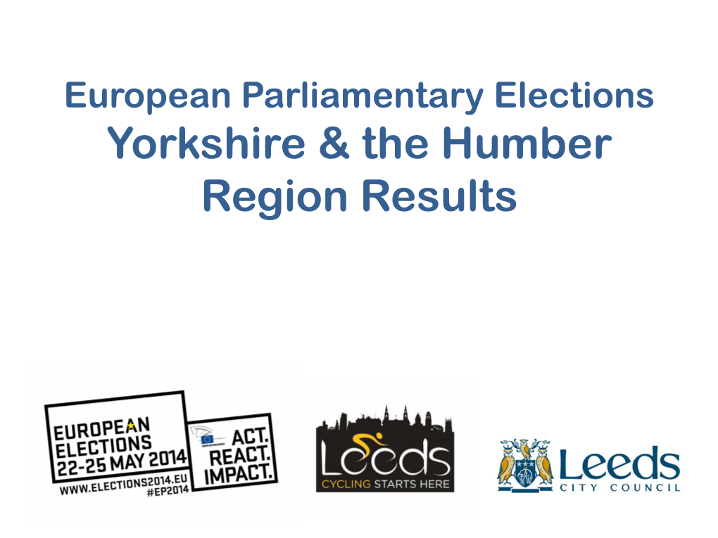 Yorkshire & the Humber Region Results
