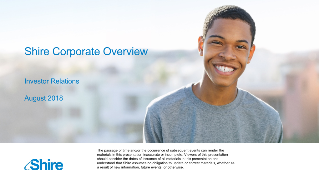 Shire Corporate Overview