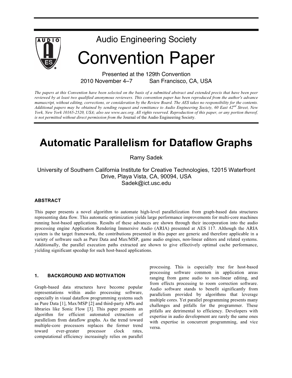 Automatic Parallelism for Dataflow Graphs