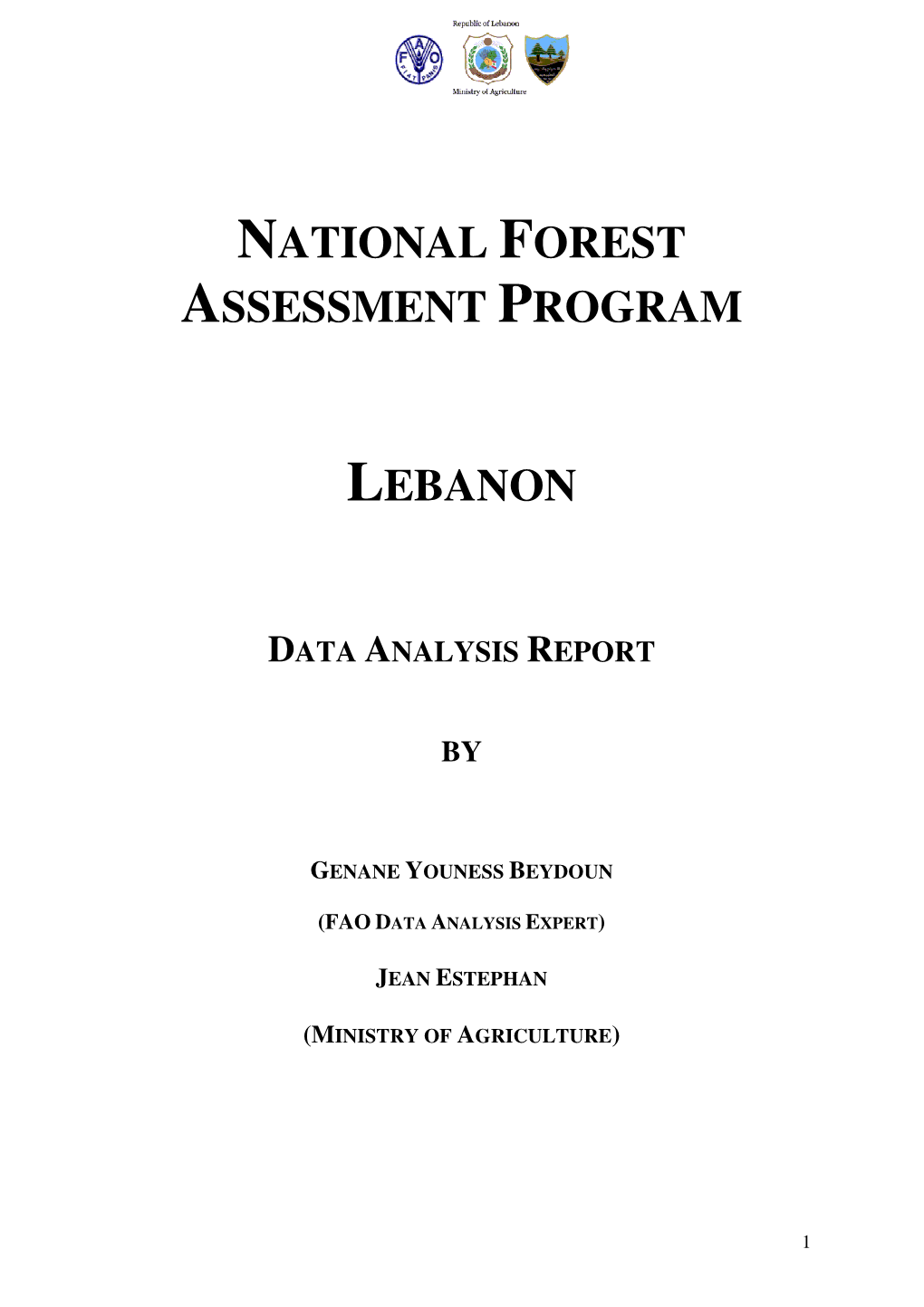 National Forest Assessment Program Lebanon