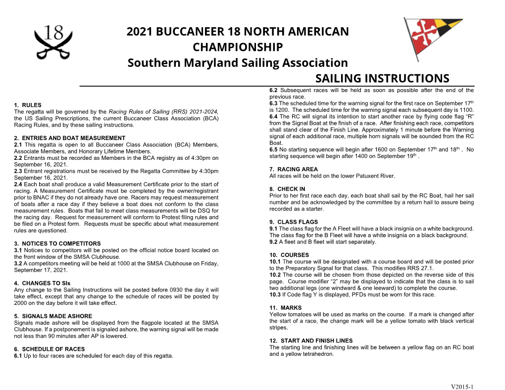 2021 Buccaneer 18 North American Championship