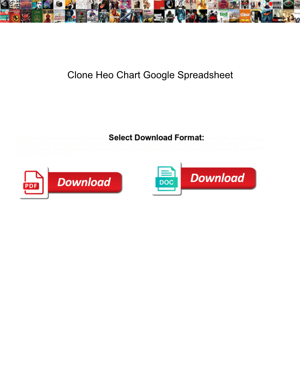 Clone Heo Chart Google Spreadsheet
