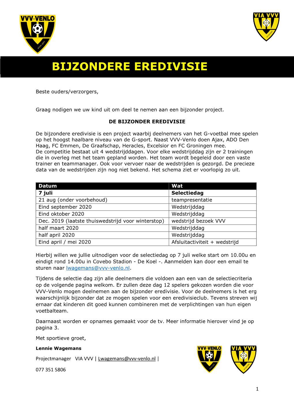 Bijzondere Eredivisie