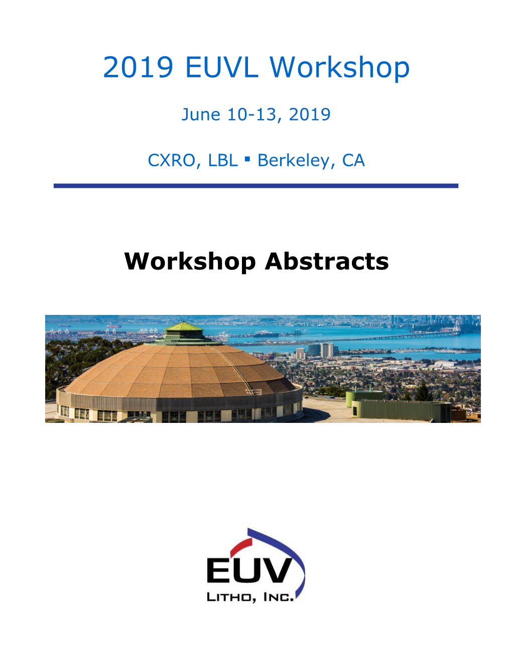 2019 EUVL Workshop