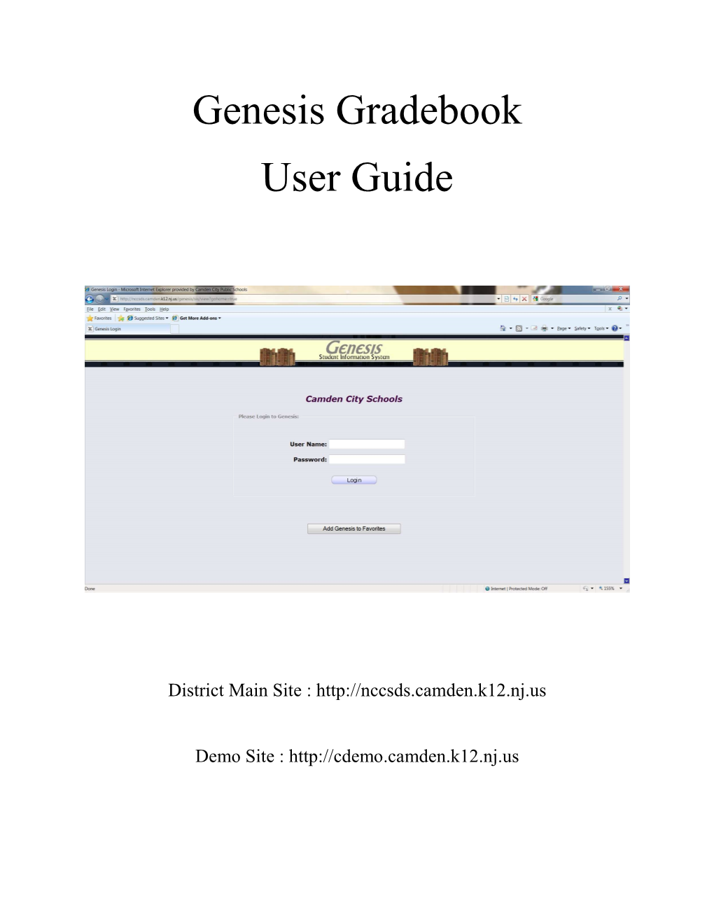 Genesis Gradebook User Guide