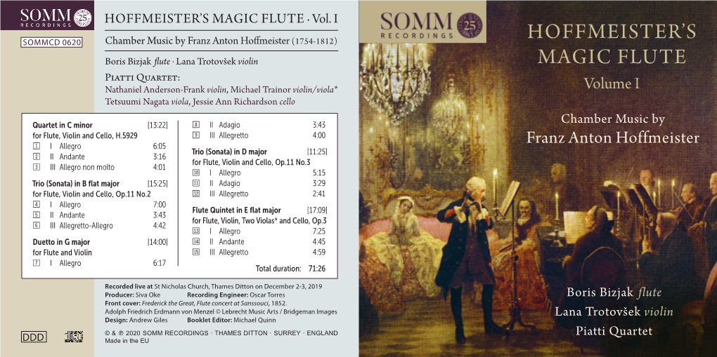 Hoffmeister's Magic Flute